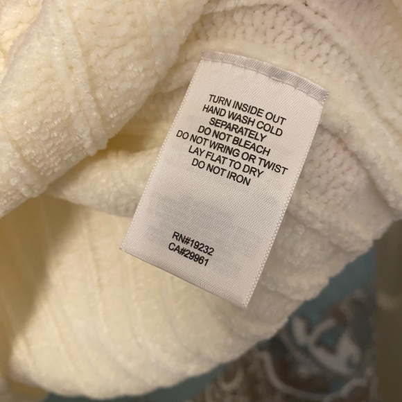 Alfred Dunner Cream Floral Embroidered Sweater - Picture 7 of 7